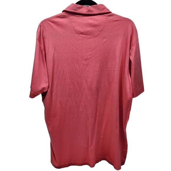 Daniel Cremieux Polo Shirt Short Sleeve Pink 100% Mercerized Cotton, Size Large - Picture 2 of 14